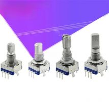 10PCS Half / Plum axis rotary encoder, handle length 15mm / 20mm code switch/ EC11/ digital potentiometer with switch 5Pin 3Pin
