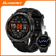 Reloj Inteligente KOSPET TANK T4C 2026, Resistente al Agua 5ATM, Diseño Militar Robusto para Hombre, con GPS, Linterna Integrada y Monitoreo de Salud