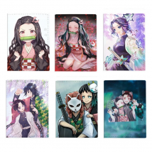 Japanese Anime Demon Slayer Passport Cover Unisex Students Travel Passport Holder Wallet Women Leather Credit Card Holder Case