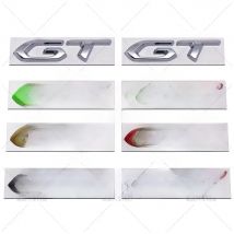 Car Styling GT 3D Metal Zinc Alloy Emblem Car Badge Body Fender Adhesive Emblem for Peugeot GT RCZ 308 508 3008 5008