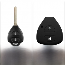 KEYYOU For Toyota Auris HiLux Corolla Fortuner Prado Verso Camry Yaris Vitz Vios Ractis Belta Silicone Key Case Cover 2005-2010