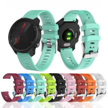 20mm Silicone Watch Strap Watchband for Garmin Vivoactive 3 HR Forerunner 245 645 Smart Wristband Bracelet Band Huawei Watch 2