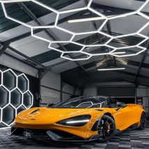 Gym Barbershop Hair Salon Ceiling Light Hexagon Garage Led Light Honeycomb Led  Lighting 110V/220V For Auto Car lagre speace