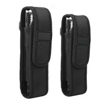 Outdoor Molle Flashlight Pouch LED Torch Holster Belt Waist Pack Portable Flashlight Carry Case for Hunting Camping