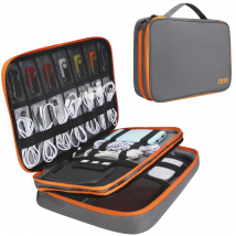 Portable Electronic Accessories Travel case,Cable Organizer Bag Gadget Carry Bag for iPad,Cables,Power,USB Flash Drive, Charger