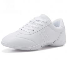 BAXINIER Girls Cheer Shoes for Women White Cheerleading Dance Sneakers Youth Shool Walking Shoes Athletic Training Tennis