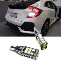 2pcs Auto LED Reverse Lamp Bulbs T15 W16W CANBUS No OBC Error Car LED Backup Light For HONDA Civic FC FK 2016+ LED White 12V