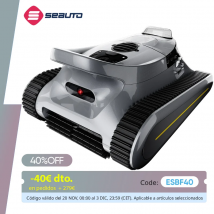 Robot aspirapolvere per piscina Cordless: Seauto 180 minuti in esecuzione arrampicata su parete per piscine fuori terra e interrate fino a 2000 piedi quadrati.