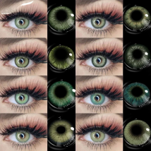 EYESHARE Yearly Color Contact Lenses for Eyes Cosmetic Colored Lenses Green Natural Lenses Contact Lens Beauty Makeup Lentillas