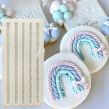New Rope Silicone Molds Sugarcraft Cake Moulds Chocolate Fondant Christmas Lace Mould Cake Decorating Tools Bakeware