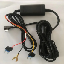 Mini USB Hard Wire Kit 12V 24V to 5V 2.5A Dash Cam Car Adapter Cable Fuse Low Voltage Protection Car Charger Cable Hard Wire