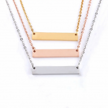 10 Pcs Stainless Steel Blank Bar Necklace for Women Wholesale  Emo