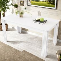 Tavolo da pranzo Rosahqnda 116*65*75 cm Tavolo da pranzo Tavolo da cucina bianco/grigio/colore legno/nero