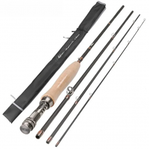 Mavllos 3/4 5/6 WT Fly Fishing Rod 40T Carbon Fiber 8FT 2.4M/9FT 2.7M Fast Action Cork Handle Lightweight Lake River Fly Rod