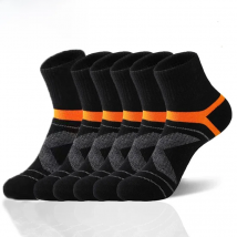 10PCS=5Pair High Quality New Autumn Men's Sports Socks Running Winter Casual Breathable Active Socks Stripe Sport Socks EUR38-48
