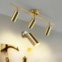 LED Track Light GU10 Aluminum Ceiling Light Modern Golden Tracking Lighting Fixture Clothing Shop Spotlights