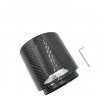 Black Chrome and Carbon Fiber Muffler Tip Fit for Mini Cooper Exhaust Tip R55 R56 R57 R58 R59 R60 R61 F54 F55 F56 F57 F60