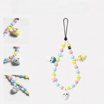 Kawaii Chiikawa Hachiware Usagi cute birthday gift, mobile phone chain beaded pendant, wrist lanyard, anti-lost rope
