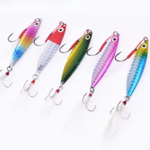 WDAIREN Jig Light Metal Bait Wobbler Spinners Spoon Fishing Lure 7g 10g 15g 20g Winter Sea Ice Minnow Squid Bass Pike Tackle