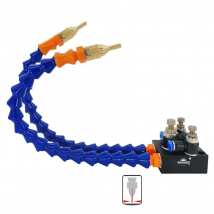Double Nozzle Mist Coolant Lubrication Spray System Unit Mist Cooling Sprayer CNC Lathe Milling Drill Engraving Machine Tool