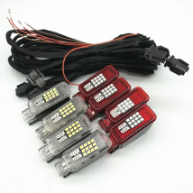 Car LED Door Welcome light Warning lamp Wiring harness For A1 A2 A3 A4 B7 B8 A5 A6 C7 A7 A8 S8 Q3 Q5 Q7 TT 8KD947415C 8KD947411