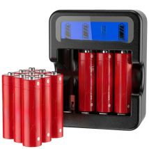 2A Aa 1.5V AA Lithium 3500mWh 1.5v aa Li-ion Rechargeable Battery AA Battereies with LCD Smart Battery Charger for AA AAA batter