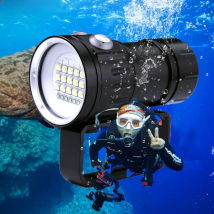 LED Diving Flashlight Torch 20000Lumens 6 x XHP70 Underwater Lighting 100m Waterproof Tactical Torch For Camera Video Fill Light
