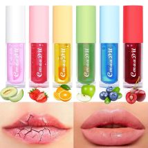 6 Color-Changing Lip Gloss  Fruity Scent Moisturizing and Long-Lasting Smooth Hydrating Temperature-Activated Lip tint