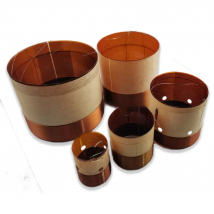 19.1mm-100mm 7-8Ohm KSV 2-Layer Round Copper Wire Bass Speaker Voice Coil Woofer Sound Driver Loudspeaker Repair Parts