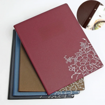 Good Quality 360Grams  A4 PU Leather Menu Folder Price List Book For Restaurant & Salon & Hotel