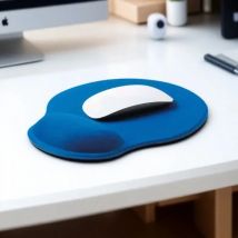 EVA Keyboard Mouse Pad Set with Wrist Guard for Office Use, Ergonomic Design to Relieve Wrist Fatigue