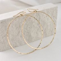 925 Silver Hammered Hoop Earrings Vintage Gold Filled Jewelry Handmade Orecchini Brincos Pendientes Oorbellen Earrings For Women