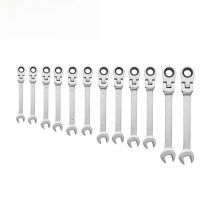 6mm 7mm 8mm 9mm 10mm 11mm 12mm 13mm 14mm 15mm 16mm 17mm 18mm 19mm Reversible Ratchet Wrench Ratcheting Socket Spanner Nut Tools