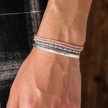3Pcs/ Set Silver Color Leaf Cuff Bracelet & Bangle Tibetan Handmade Weave Adjustable Tassel Rope Chain Bracelet Dropshiping