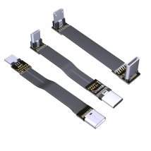 FPV Micro USB 2.0 Type-c 90 degree Adapter 3cm-300cm FPC Ribbon Flat USB Cable for Multicopter Aerial Photography