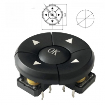 1set Electronic Equipment Instruments 5 Way Direction Combination Button Control ABS Office DIP Switch Indoor Home With Cap DIY