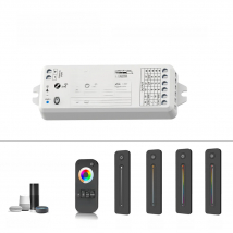 TUYA Zigbee Smart Led Controller DC12V 24V DIM RGB RGBW RGBWW RGBCW RGBCCT Strip 2.4G RF Remote Google Echo Plus Voice Control