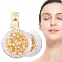 Fullerene Placenta Capsule Essence Facial Brighten Serum Moisturizing Nourishing Anti-Wrinkle Vitamin E Hyaluronic Acid Skincare