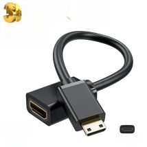 Mini HDMI cable 4K 60Hz HDMI 2.0 Mini HDMI to HDMI cable adapter Mini HDMI male to HDMI female cable Coupler Adapter