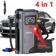 YsinoBea-arrancador de batería de coche 4 en 1 con compresor de aire, cargador de refuerzo portátil de 20000mAh, potente dispositivo de arranque de batería de coche de 1000A