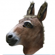 Latex Full Head Animals Realistic Donkey High Quality Fancy Dress Up Party Masks