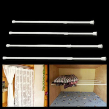 Multifunctional Curtain Rod Shower Curtain Rod Curtain Rail Rods Can Be Adjusted Easily And Retractable Bathroom Closet Storage