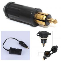 DIN Hella Heavy duty Plug to Cigarette Lighter Panel Mount socket  for BMW 12V 24V 16A USB 5V3.3A