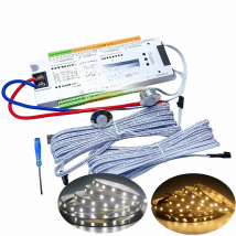 PIR Motion Sensor Stair LED Strip 12V SMD 5050 White / Warm White Lamp Tape Light 32 Ways Staircase Controller Step LED Ribbon