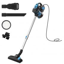 INSE Aspirador con Cable, Aspiradora Escoba de Succión Poderosa de 18kPa, Aspiradora Escopa 3 En 1 Vertical y de Mano para Hogar, Sofas, Mascotas, 600W, 1L, Hepa Filtro Lavable (Azul)