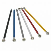 waase 240mm Black Motorcycle Universal Gear Shift Linkage Shifter Link Rod with Rod End Bearing For Racing Rearset Footrests