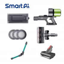 Accesorios originales para aspiradoras SmartAI batería/filtros HEPA/tubo telescópico, compatibles solo con aspiradoras SmartAI