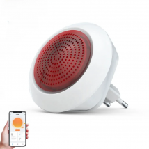 Meian Tuya 100dB Siren Alarm Wireless Sirena Alarma Linkage Security Protection Control Via Smart Life APP ZigBee 3.0 Gateway