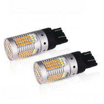 Canbus Error Free Dual Color T20 7443 21W LED White/Amber Daytime Running Light DRL/Turn Signal Light For 2015-up Ford Mustang