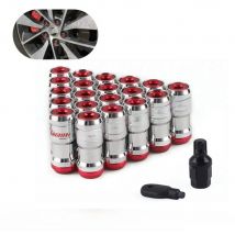 Volk Racing Concealed Heptagon Formula Steel Wheels Lock Lug Nuts Acorn Rim Close End M12x1.25 M12x1.5 Burning Blue 20Pcs/set